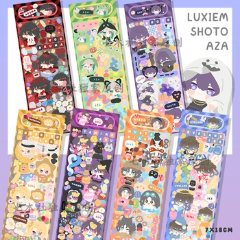 Anime Luxiem Ike Mysta Luca Vox Shu Karikatür Motosiklet Telefonu Yapışkanlı Etiket Kağıt Ambalaj Noel Hediyeleri Yeni