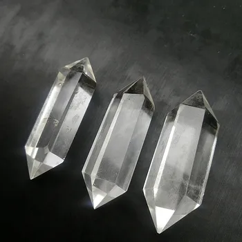 kuvars doğal taş beyaz kristal toptan beyaz kristal çift uçlu enerji kristal taş süsler