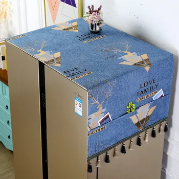 Tek Kapılı Buzdolabı örtü bezi Çamaşır Makinesi Polyester tozluk Koruyucu Ev İçin Modern Ev Dekor