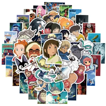 10/50/100 Adet japon animesi Çıkartmalar Ghibli Hayao Miyazaki Totoro Ruhların Kaçışı Prenses Mononoke KiKi Kırtasiye Sticker