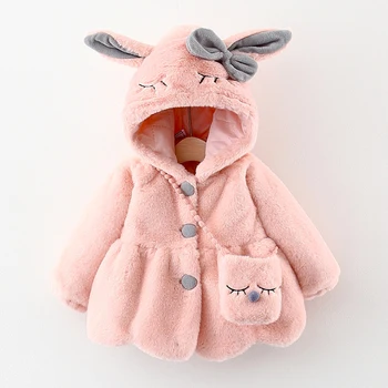 Bahar Sonbahar Kapüşonlu Bebek Ceketler Sevimli Tavşan Peluş Bebek Ceket Paskalya Hediye Noel Giyim Doğum Günü Partisi Bebek Kız Giysileri