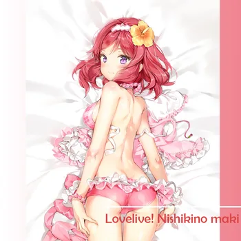 Aşk Canlı Yastık Kılıfı Yastık Anime Dakimakura Çift taraflı Yastık Kılıfı Otaku Uzun Kapak