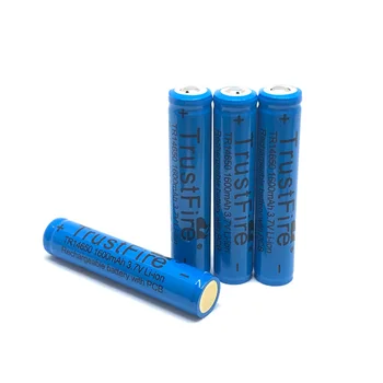 TrustFire TR14650 14650 3.7 V 1600mAh şarj edilebilir pil Lityum Piller Korumalı PCB Güç Kaynağı LED el fenerleri