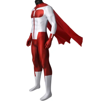 Cadılar bayramı Süper Kahraman Yenilmez Cosplay Omni Adam Kostüm Nolan Grayson Baskı Tulum Fantezi Karnaval Parti Bodysuit
