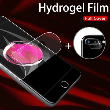 1-2 ADET Hidrojel Film iphone 11 Pro XS Max X XR koruyucu Film İçin iphone 12 pro mini su jeli Güvenlik Lens Filmi Cam Değil