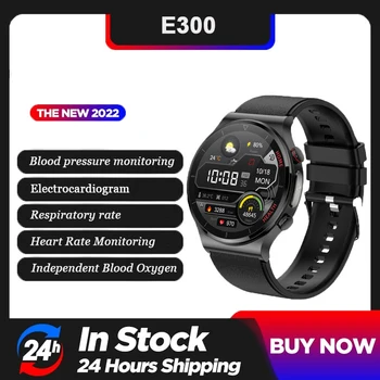 2022 Yeni E300 EKG+PPG akıllı saat Erkekler Lazer Tedavisi Hipertansiyon Hiperlipidemi Kalp Hızı Sağlıklı Spor Smartwatch