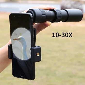 Cep Telefonu Lens 10-30X Zoom Teleskop Evrensel Klip Telefon Kamera Lensler için iPhone x 7 8 Artı Samsung s9 Artı