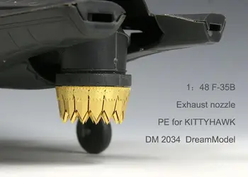 Dreammodel 1/48 2034 PE Egzoz Memesi için F-35B için Kittyhawk KH80102