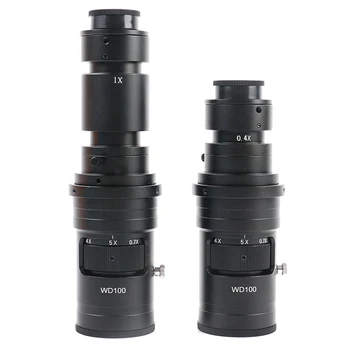 200X 500X Ayarlanabilir Büyütme Sürekli Yakınlaştırma Monoküler 0.7 X-5X C Dağı Lens İçin HDMI VGA USB Video Mikroskop Kamera