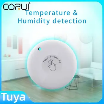 CORUİ Tuya Sıcaklık Ve Nem Sensörü Bluetooth Dijital Hava İstasyonu Kapalı Ve Açık Higrometre Termometre Akıllı Ev