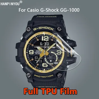 10 Adet Casio G-Shock GG-1000 GG1000 akıllı saat Ultra Net Yumuşak TPU Hidrojel ekran koruyucu film-Temperli Cam