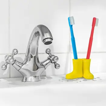 Mini yağmur çizmeleri Diş Fırçası Tutucu Diş Fırçası Standı Raf Elastik Korumak Kuru Traceless Diş Fırçası Tabanı Banyo