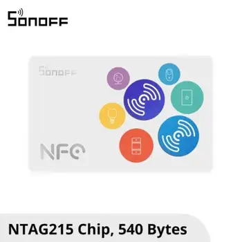 SONOFF Akıllı Ev NFC Etiketi 215 Çip 540 Bayt Akıllı Etiketler Otomasyon Kısayolları Tetiklemek İçin Dokunun Akıllı Sahne Uyumlu eWeLink APP