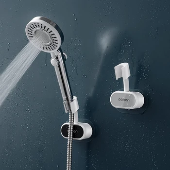 Ayarlanabilir Kendinden Yapışkanlı Duş Tutucu Braketi Desteği Duş Duş Başlığı Tutucu Duvar Montaj Sabitleme Standı Banyo Aksesuarları