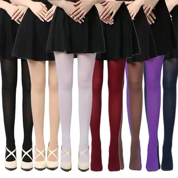 8 Renk kadın İlkbahar Sonbahar Ayaklı Kalın Opak Çorap Külotlu Çorap Tayt