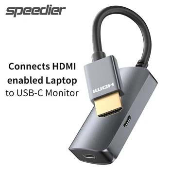 2023 Yeni USB-C Dişi HDMI-Erkek Adaptör USB Tip C 3.1 Giriş HDMI Uyumlu Çıkış Dönüştürücü HD 4K@60Hz USB C TB3 Adaptörü