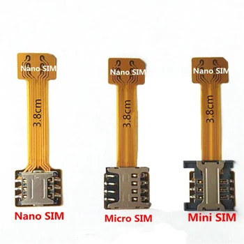 5 Adet / grup Hibrid Çift Çift SIM Kart Mikro SD Adaptörü için Android Genişletici 2 Nano Mikro SIM Adaptörü İçin XİAOMİ REDMİ NOT 3 4 3 s