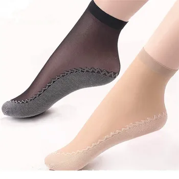 10 Çift Yüksek Kaliteli Kadın Çorap Kadife İpek İlkbahar Yaz Çorap Nefes Yumuşak Pamuklu Alt Esneklik kaymaz Kısa Çorap