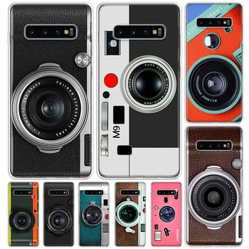 Moda Klasik Kamera Lens Kapağı Samsung Galaxy S22 Ultra S21 Artı S20 FE S10 Lite telefon kılıfı S10E S9 S8 + S7 Kenar S6 Baskı