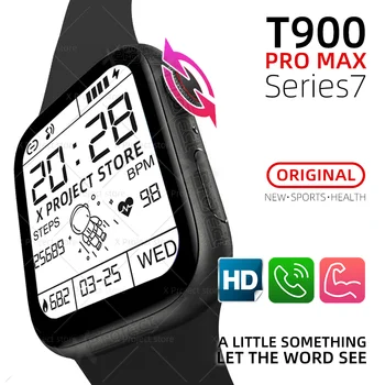 T900 PRO MAX akıllı saat Series7 Bluetooth Çağrı SmartWatch Kalp Hızı Watch7 Spor Bilezik PK T500 G500 X6 X7 X8 IWO12 13 14