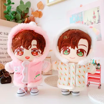 20cm Bebek oyuncak bebek giysileri Kıyafet Peluş Bebek Giysileri pamuk dolgulu ayakkabılar Oyuncak Bebek Aksesuarları bizim nesil Kore Kpop EXO ıdol