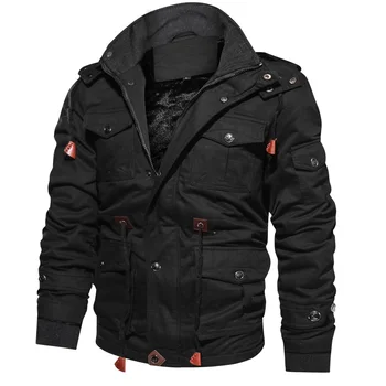 Mountainskin erkek Kış Polar Ceketler Sıcak kapüşonlu ceket Termal Kalın Giyim Erkek Askeri Ceket Erkek Marka Giyim SA600