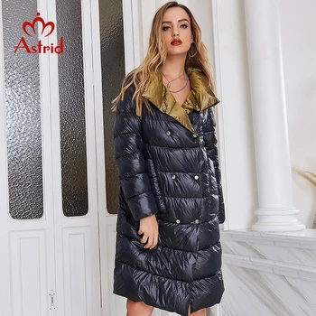 Astrid 2022 Kış kadın aşağı ceket Ekleme Benzersiz Tasarım Büyük Cep Kadın Uzun Sıcak Kapüşonlu Ceket Moda Kalın Parkas ZR-DR53