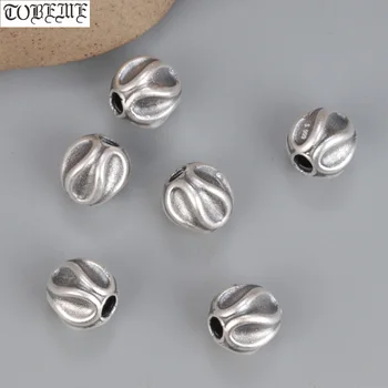 3D 100 %999 Gümüş dağınık boncuklar diy bilezik Bulguları Şanslı Sembol Boncuk Takı Aksesuarları