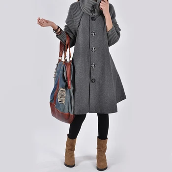 Kadın Ceket Sonbahar Kış Gebelik Bayanlar Ceketler Analık Uzun Gevşek Örgü Giyim Kadın Pelerin Casaco Artı Boyutu