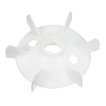 Uxcell 1 adet Motor Fan Kanatlı Yuvarlak Şaft Yedek Beyaz Plastik 6/10 Pervane Artırmak Soğutma Sistemi Verimliliği