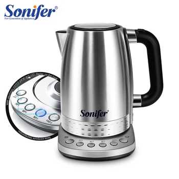 1.7 L elektrikli su ısıtıcısı çay kahve termo Pot aletleri mutfak akıllı su ısıtıcısı sıcaklık kontrolü ile sıcak tutma fonksiyonu Sonifer