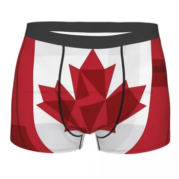 Ulusal bayrak O Kanada külot Homme külot erkek iç çamaşırı baskı şort Boxer külot