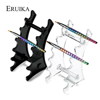 ERUIKA 1 Takım Akrilik Makyaj Tırnak Fırçası Tutucu Fırçalar Kalem Standı Görüntülemek için Manikür Sanat Aracı Tırnak Salonu Aksesuarı