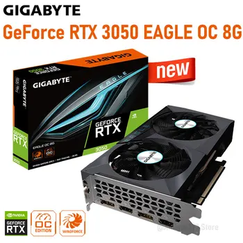 Gıgabyte Grafik Kartları GeForce RTX 3050 KARTAL OC 8G LHR GDDR6 14000MHz Grafik Kartları 128bit DP PCI-E 4.0 GPU OYUN Ekran kartı