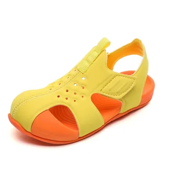Yaz yeni çocuk Fonksiyonel sandalet çocuk yalınayak sandalet Moda kaymaz erkek yumuşak tabanlı ayakkabılar hafif ve rahat ayakkabılar