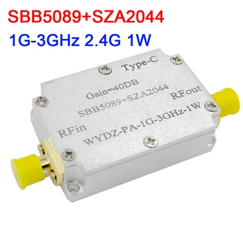 DYKB SBB5089 + SZA2044 1000MHz ~ 3000MHz 2.4 GHZ 1W Mikrodalga RF güç amplifikatörü 30DB 2.4 G wifi Jammer SDR Amatör Radyo AMP TİP-C