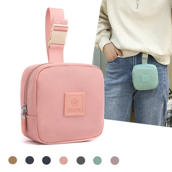 Taşınabilir Mini Kozmetik Çantası Cüzdan Kılıfı Ruj Sikke Anahtar Organizatör Vaka Erkek Kadın Fermuar Cep Bel Çantaları Çanta
